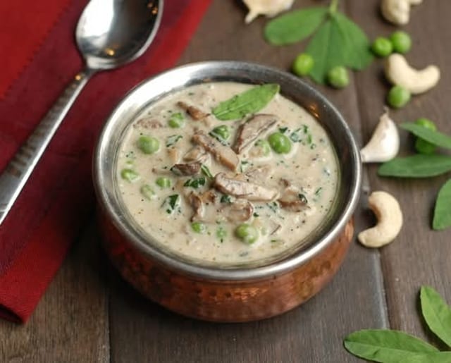Mushroom Methi Matar.