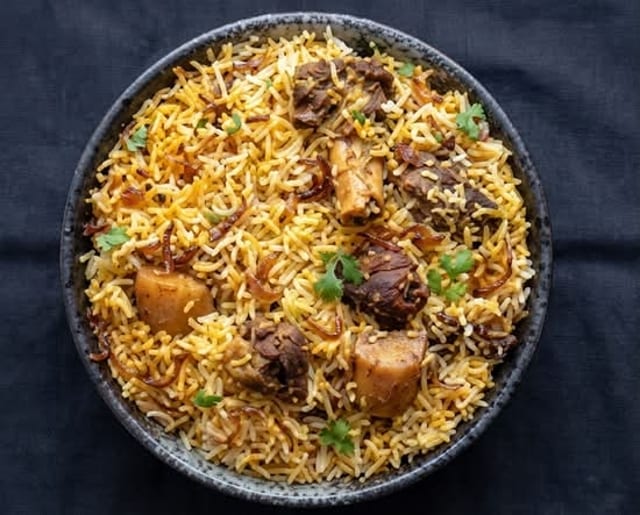 Goat Biryani.